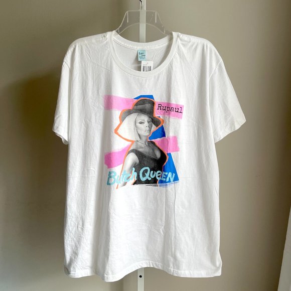 Hot Topic White RuPaul Butch Queen T-Shirt Plus Size 2X XXL - Picture 2 of 7